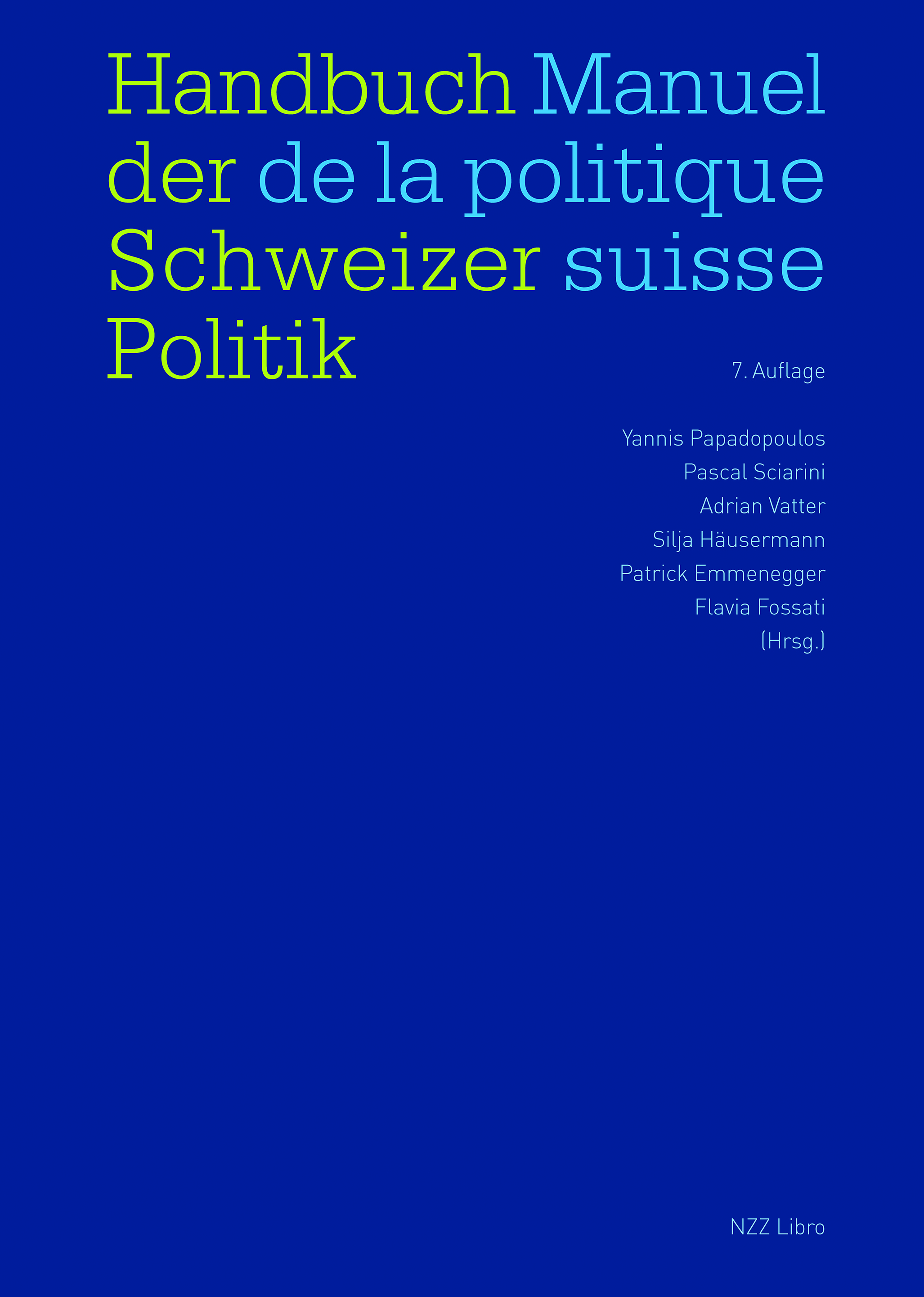 Cover des Buches "Handbuch der Schwiezer Politik"